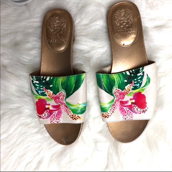 vince camuto orchid blush pink flower flat sandal - Picture 12 of 12